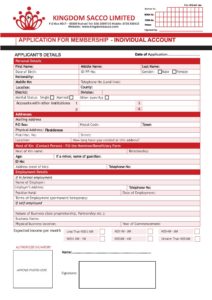 Individual Membership Registration Form